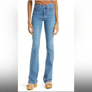 Veronica Beard Cameron Raw Hem Bootcut Jeans
